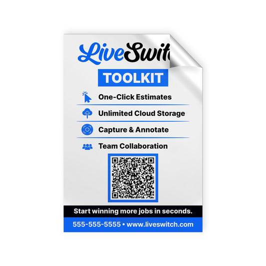 INDOOR STICKERS - RECTANGLE | LiveSwitch