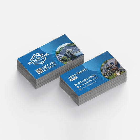 ROOFING BUSINESS CARDS - 14pt