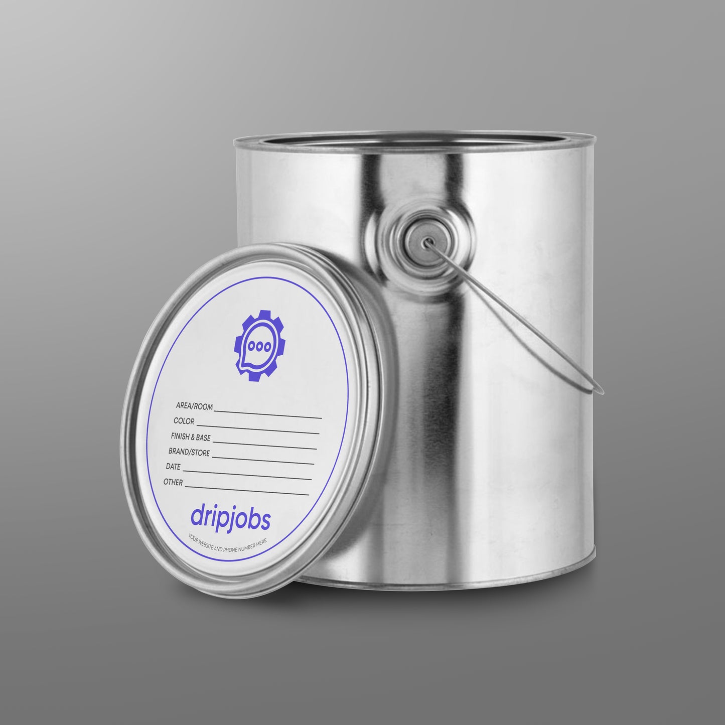 DripJobs Paint Can Labels