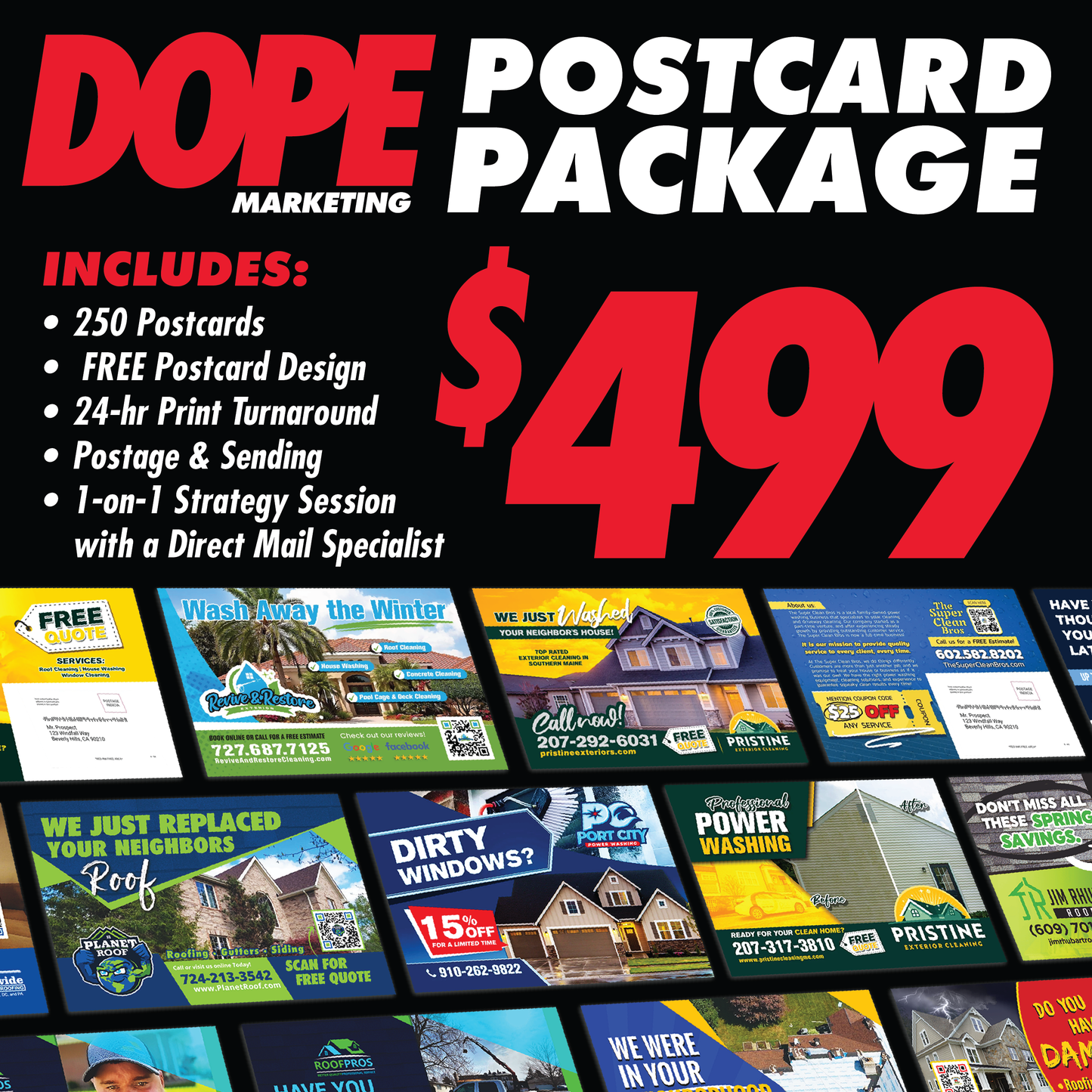 TARGETED POSTCARD PACKAGE - $499