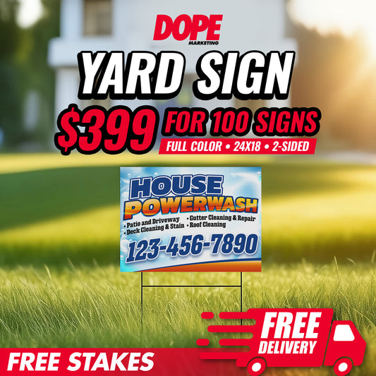 $399 Yard Sign Deal 2025