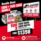 3 EDDM Postcard Routes + 100 Yard Signs