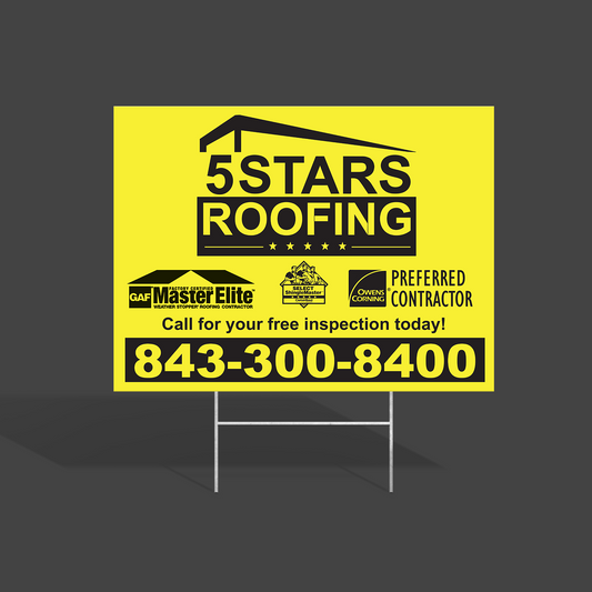 18x24 YARD SIGNS | 5STARS