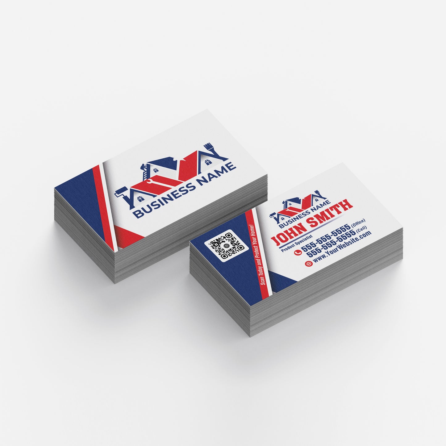 ROOFING BUSINESS CARDS - 14pt