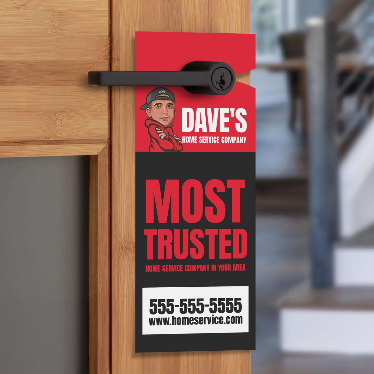 Door Hangers 4.25"x11" | Justin Nasab