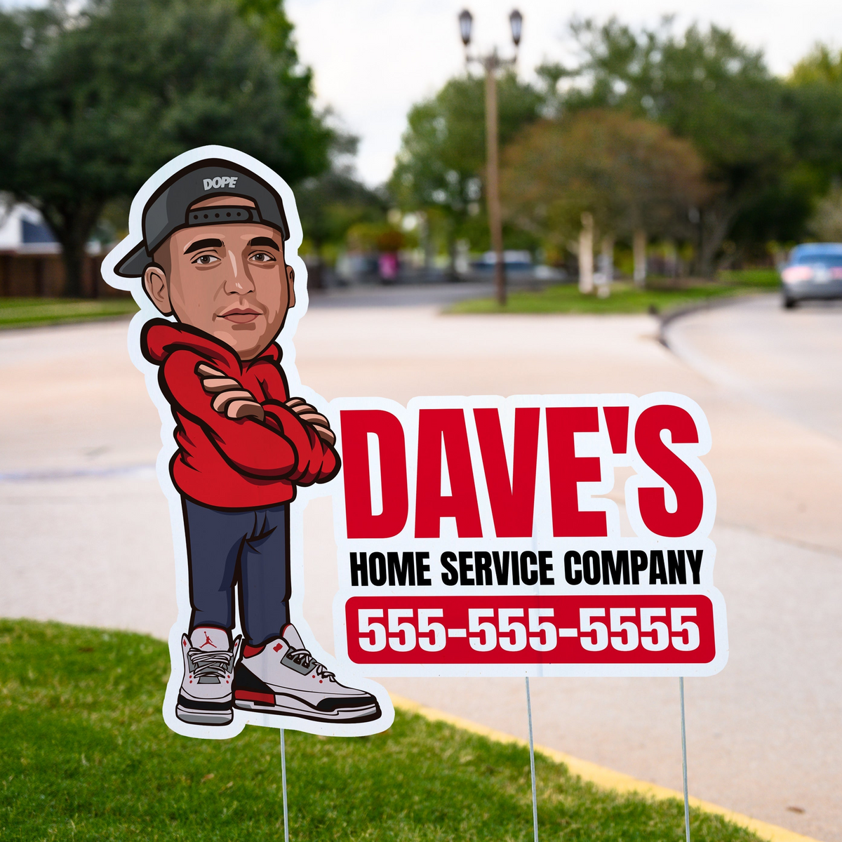 Die-Cut Yard Signs 24x18 | Single Sided