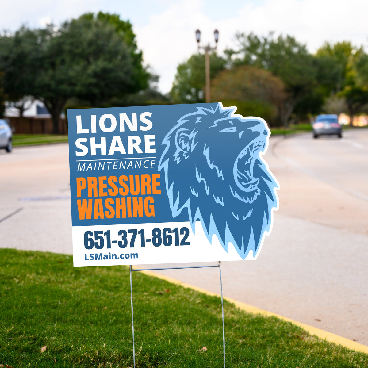Die-Cut Yard Signs 36x22 | Single Sided