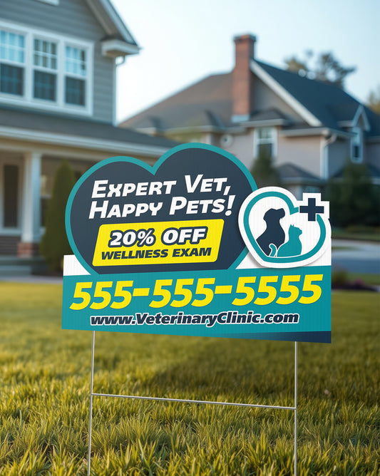 DOPE DEAL: 24x18 DIE-CUT YARD SIGNS | SINGLE SIDED