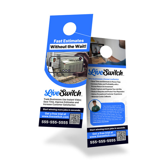 DOOR HANGERS (Free Design) | LiveSwitch