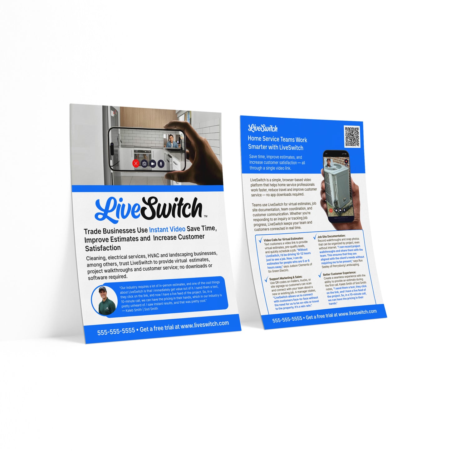 8.5 X 11 FLYERS - 100lb Text Stock | LiveSwitch