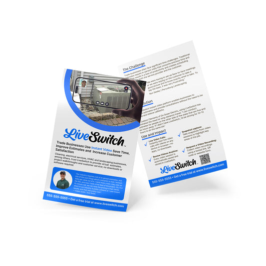 8.5 X 14 FLYERS - 100lb Text Stock | LiveSwitch