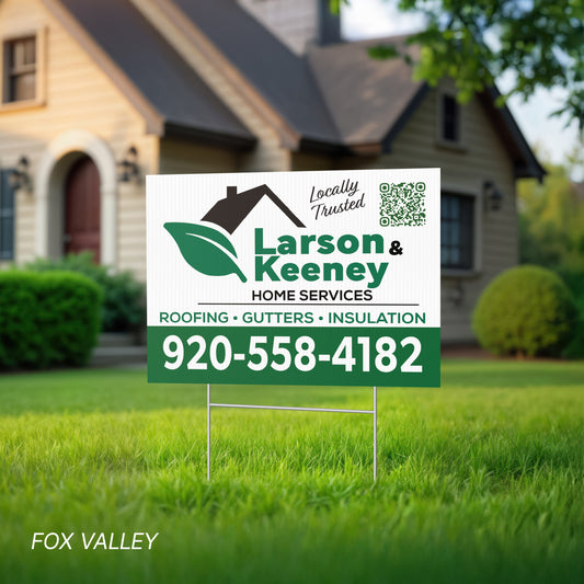 24x18 Double Sided Yard Signs - Landscape | L&K