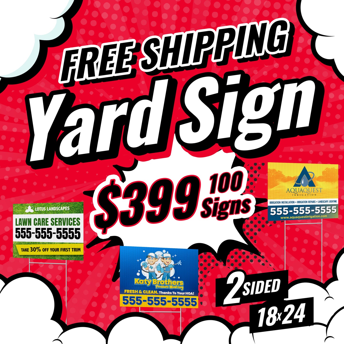 Yard Sign SALE - Beat The Cold With These HOT Deals