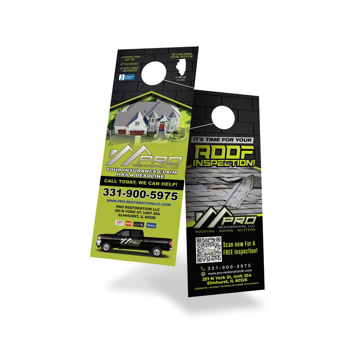 Door Hangers 4.25"x11" | Pro Restoration