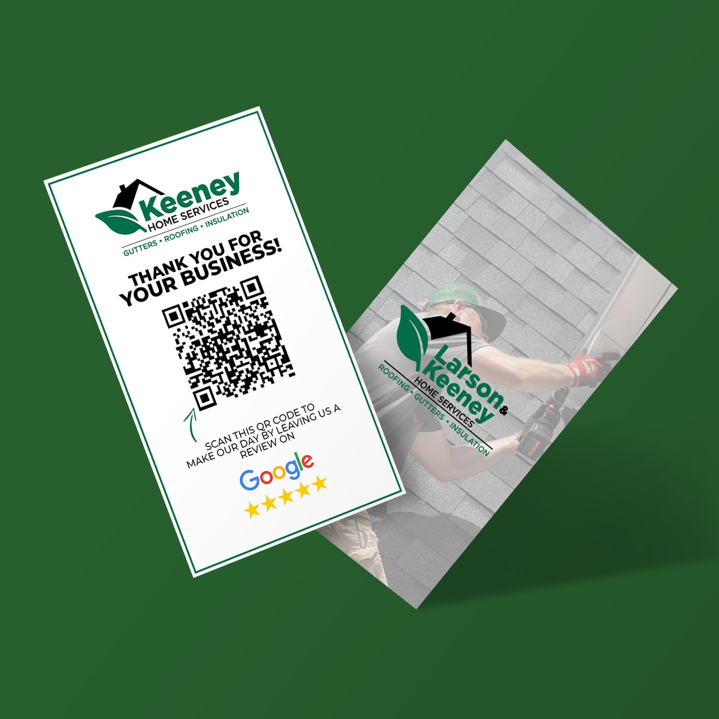 GOOGLE REVIEW CARDS  | L&K 4"x6" HANDOUTS