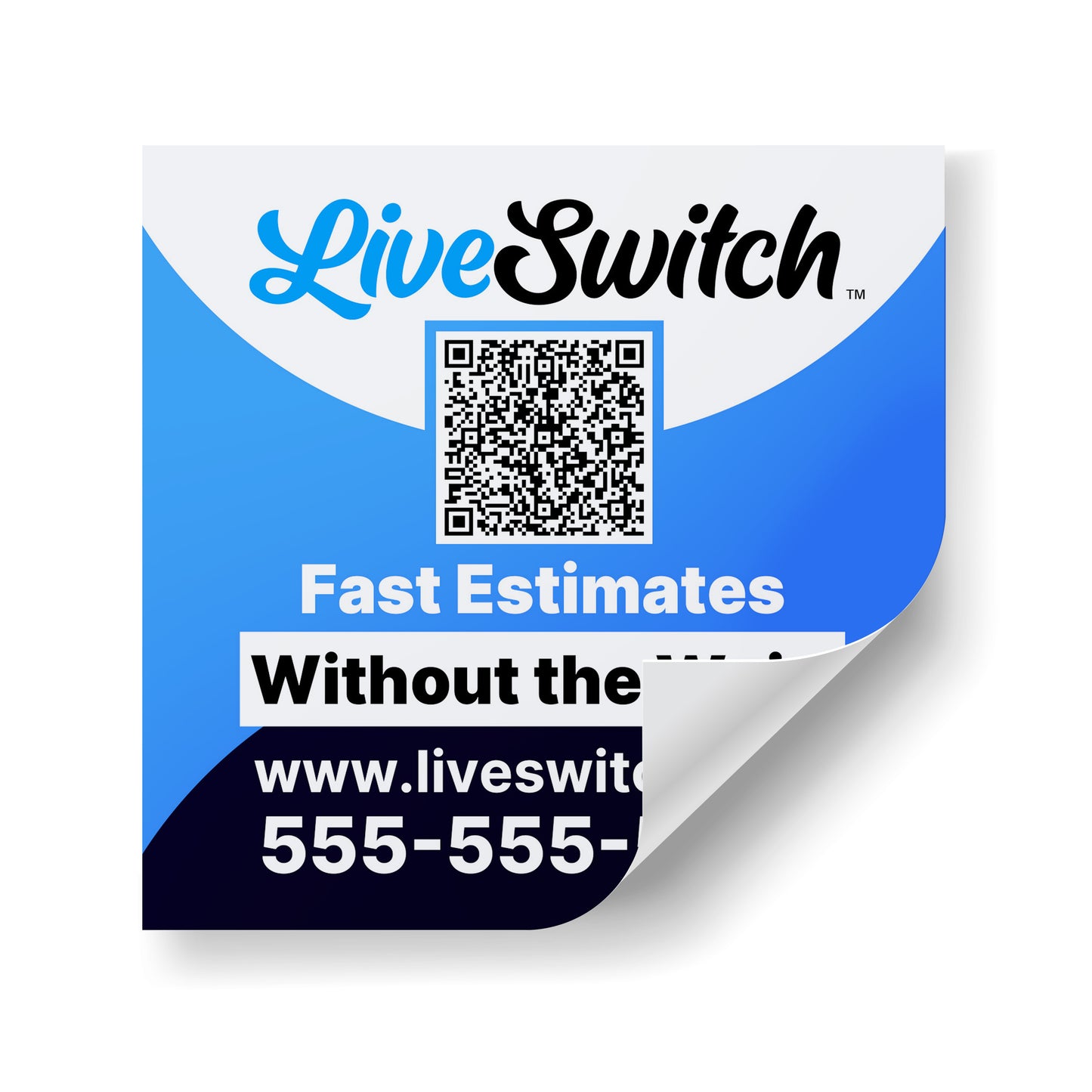 INDOOR STICKERS - SQUARE | LiveSwitch