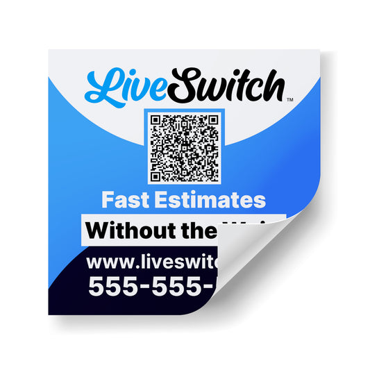 INDOOR STICKERS - SQUARE | LiveSwitch