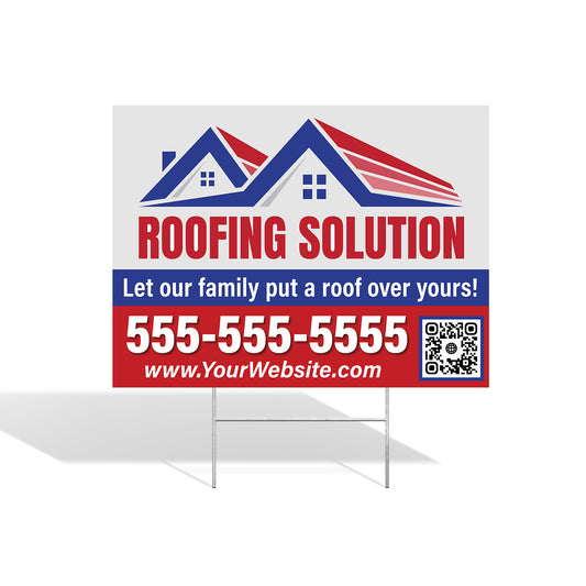 18x24 ROOFING YARD SIGNS | 100 signs for $399