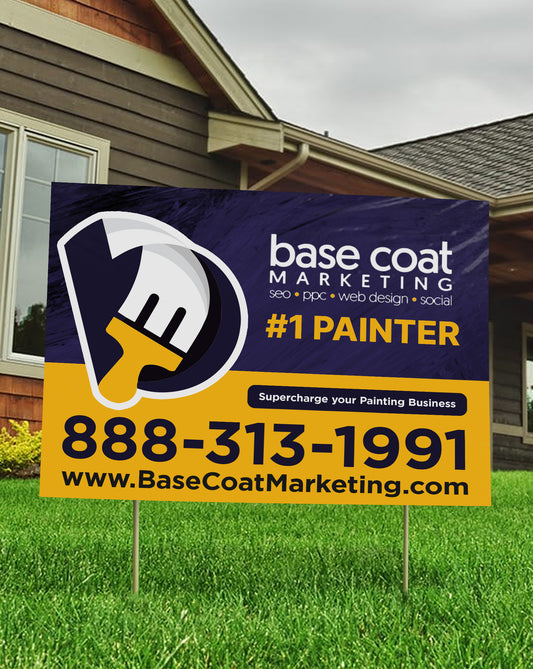 BCM Yard Signs - 18x24 | Double Sided | Free Stakes and Shipping