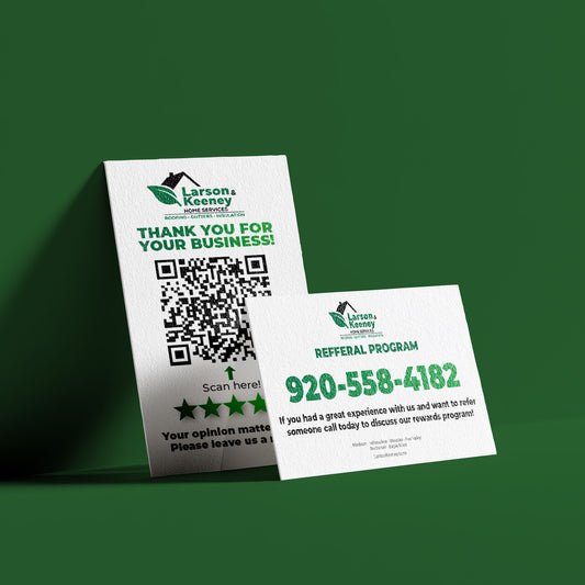 THANK YOU REFERRAL CARDS  | L&K 4"x6" HANDOUTS