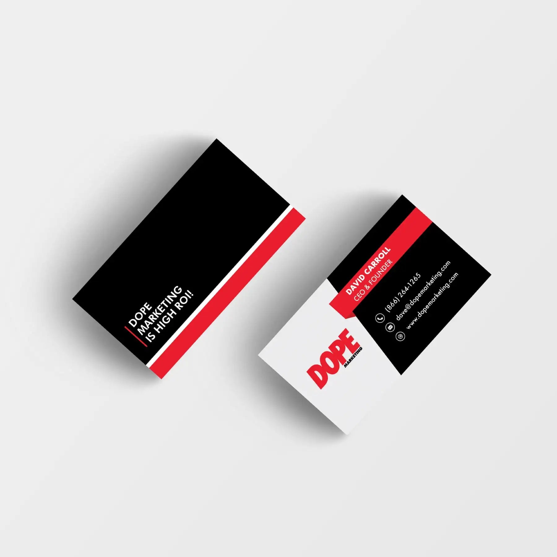 dope marketing business card