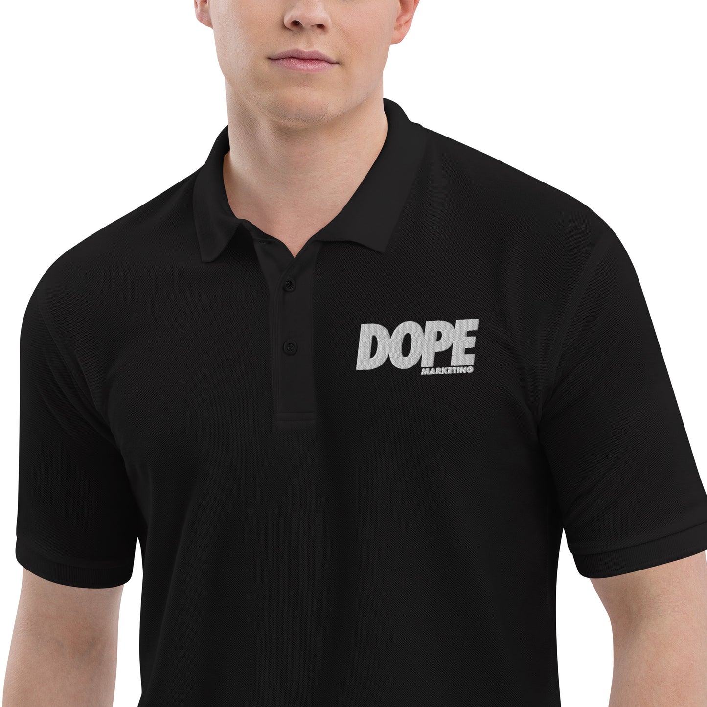 Men's Premium Polo-Dope Logo