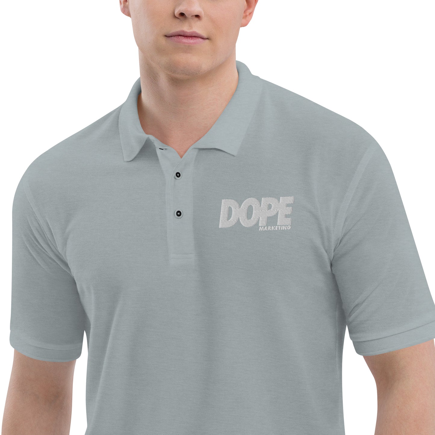 Men's Premium Polo-Dope Logo
