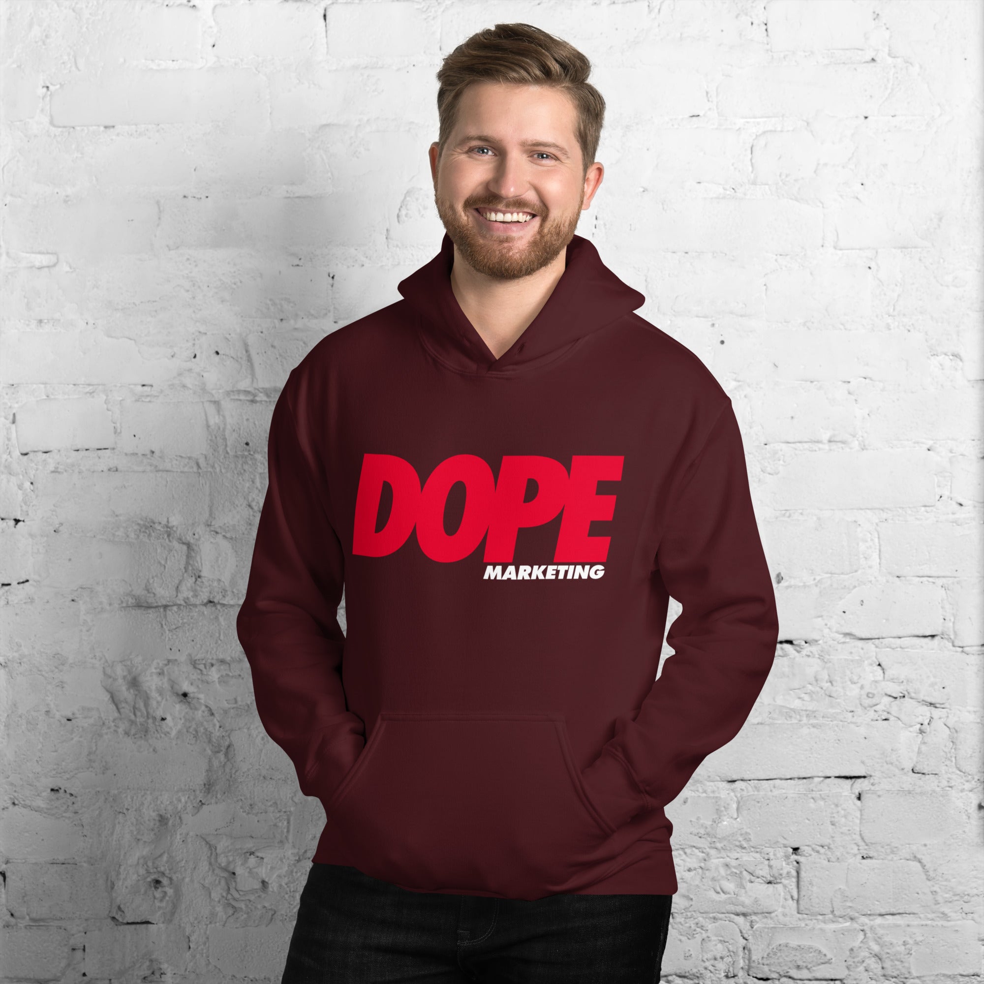 Dope 2025 red hoodie